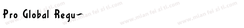 Pro Global Regu字体转换